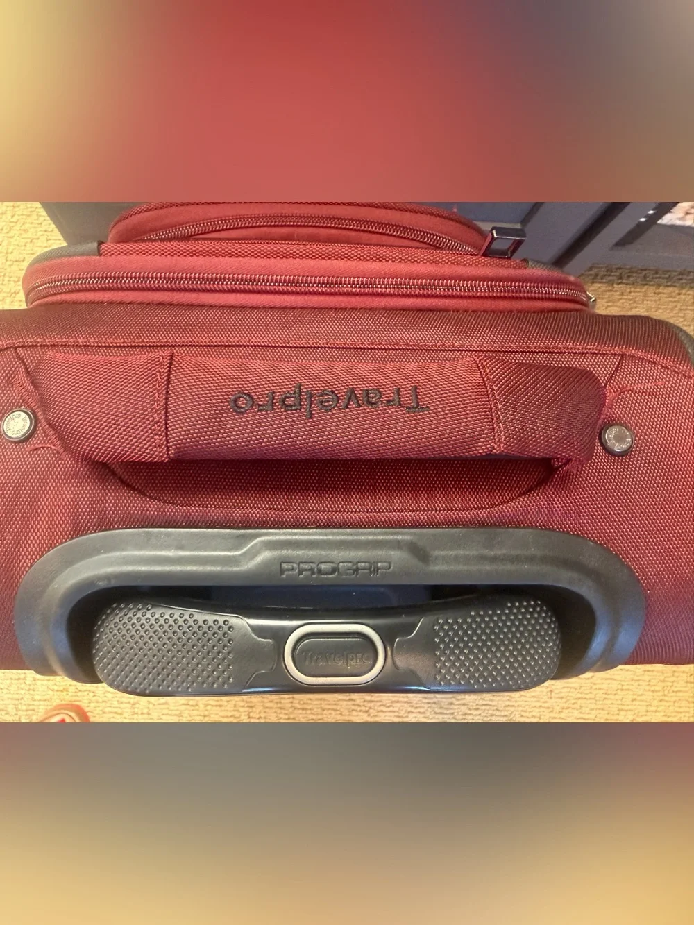 TravelPro Red Carry-On Spinner Bag Luggage
